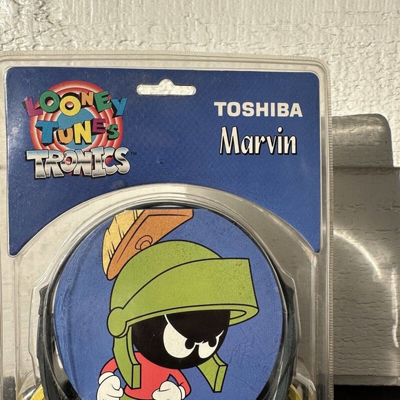 Toshiba Marvin The‎ Martian Headphones Looney Tunes Stereo New - Picture 3 of 7